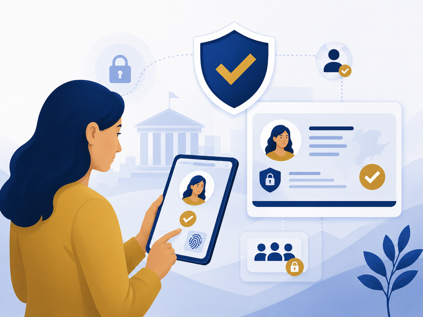 Digitale Identitätsprüfung auf einer Bürgerplattform